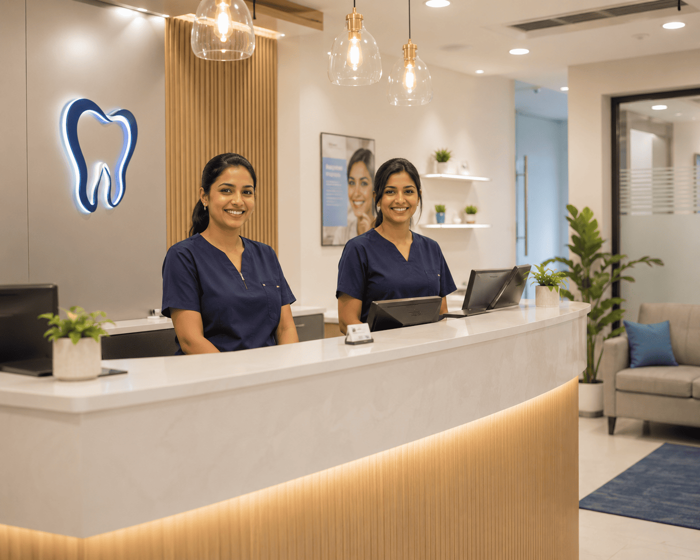 Clinic reception area
