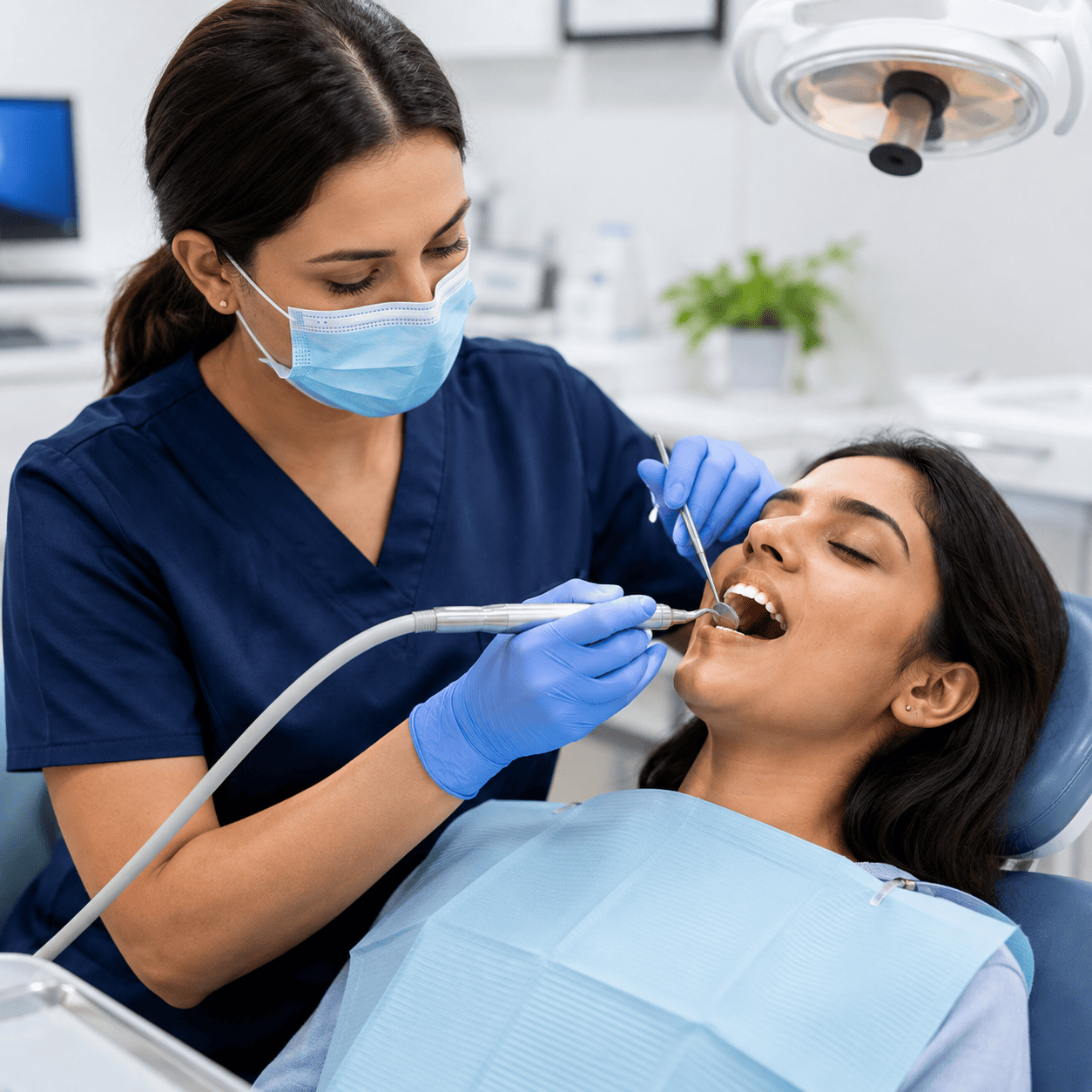 Professional teeth cleaning